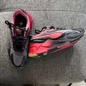 Stylish Pink and Gray Sneakers